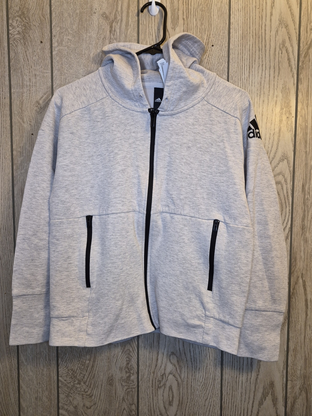 adidas Light Heather Jacket with Black Zippers